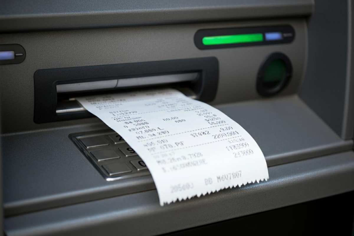 Rischi scontrino bancomat