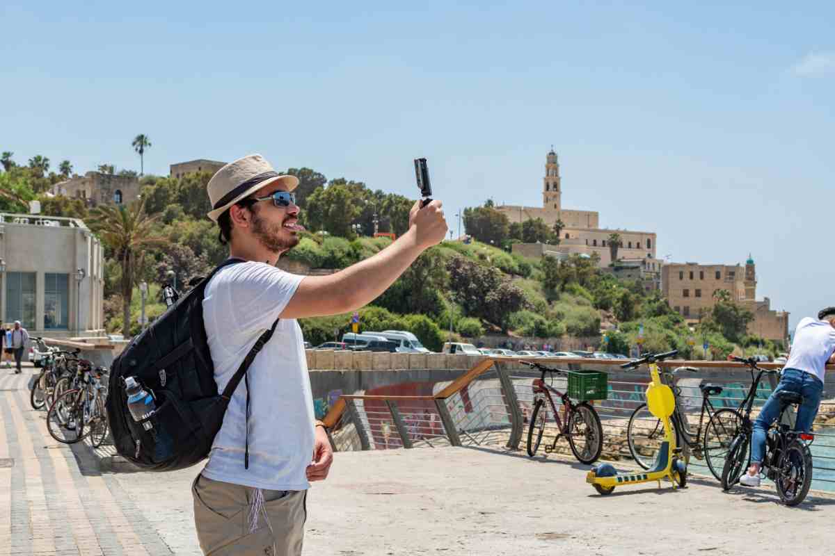 Turista selfie