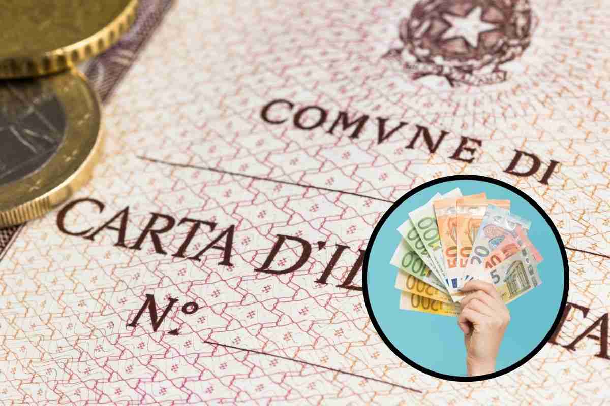 dato carta identità 3500 euro
